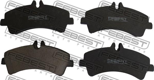 Febest 1601-900R - Kit de plaquettes de frein, frein à disque cwaw.fr