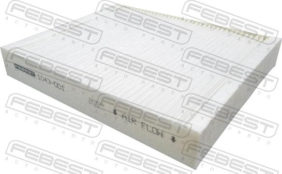 Febest 1043-001 - Filtre, air de l'habitacle cwaw.fr