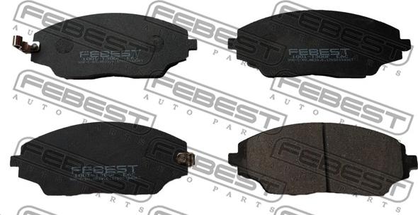 Febest 1001-T300F - Kit de plaquettes de frein, frein à disque cwaw.fr