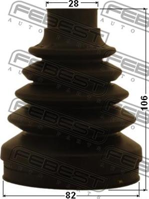 Febest 1015-CAP - Joint-soufflet, arbre de commande cwaw.fr