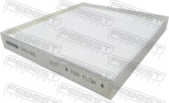 Febest 1243-005 - Filtre, air de l'habitacle cwaw.fr