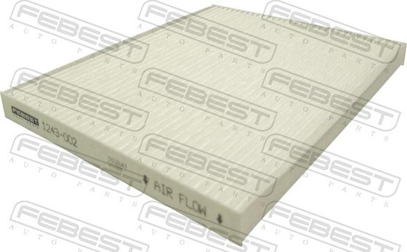 Febest 1243-002 - Filtre, air de l'habitacle cwaw.fr