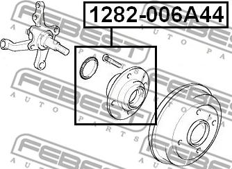 Febest 1282-006A44 - Moyeu de roue cwaw.fr