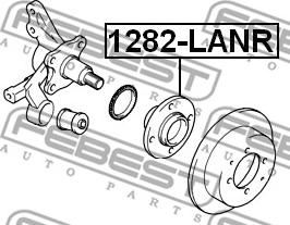 Febest 1282-LANR - Moyeu de roue cwaw.fr