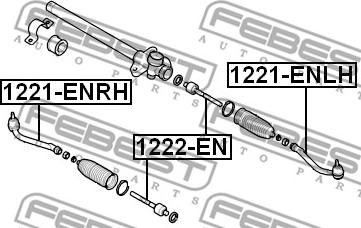 Febest 1221-ENLH - Rotule de barre de connexion cwaw.fr