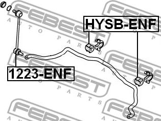 Febest 1223-ENF - Entretoise / tige, stabilisateur cwaw.fr