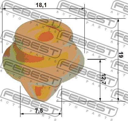 Febest 88570-047 - Clip de fixation, revêtement de porte cwaw.fr