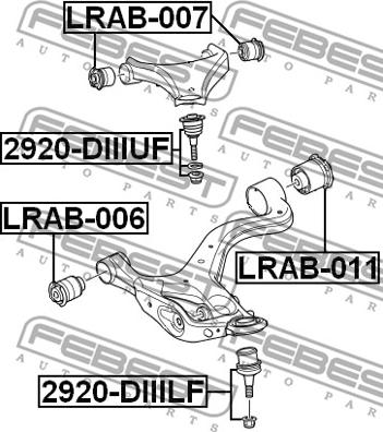 Febest 2920-DIIIUF - Rotule de suspension cwaw.fr