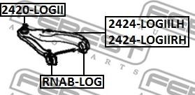 Febest 2420-LOGII - Rotule de suspension cwaw.fr