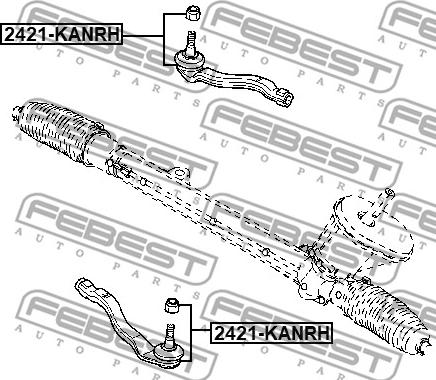 Febest 2421-KANRH - Rotule de barre de connexion cwaw.fr