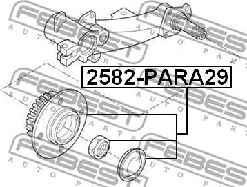 Febest 2582-PARA29 - Moyeu de roue cwaw.fr