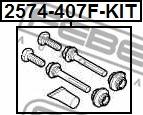 Febest 2574-407F-KIT - Boulon de guidage, étrier de frein cwaw.fr