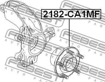 Febest 2182-CA1MF - Moyeu de roue cwaw.fr