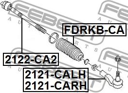 Febest 2121-CALH - Rotule de barre de connexion cwaw.fr