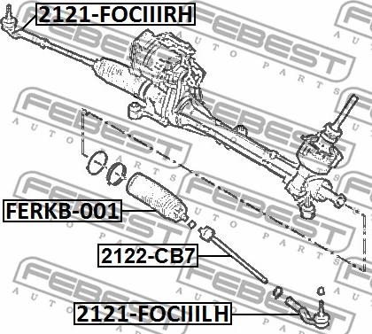 Febest 2122-CB7 - Rotule de direction intérieure, barre de connexion cwaw.fr