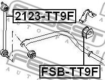 Febest 2123-TT9F - Entretoise / tige, stabilisateur cwaw.fr