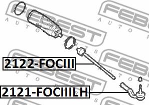 Febest 2122-FOCIII - Rotule de direction intérieure, barre de connexion cwaw.fr