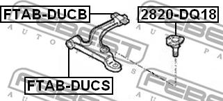 Febest FTAB-DUCB - Suspension, bras de liaison cwaw.fr