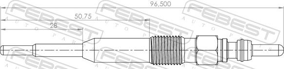 Febest 23642-007 - Bougie de préchauffage cwaw.fr