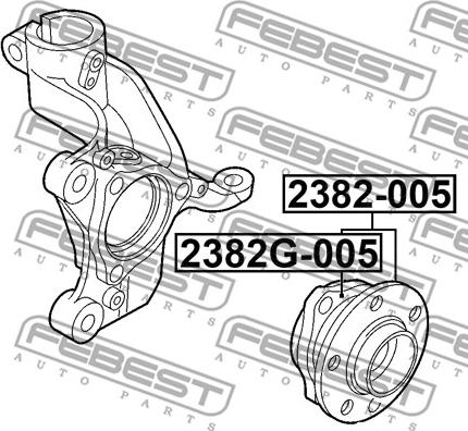 Febest 2382-005 - Moyeu de roue cwaw.fr