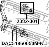 Febest 2382-001 - Moyeu de roue cwaw.fr