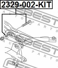 Febest 2329-002-KIT - Vis de correction du carrossage cwaw.fr