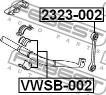 Febest 2323-002 - Entretoise / tige, stabilisateur cwaw.fr