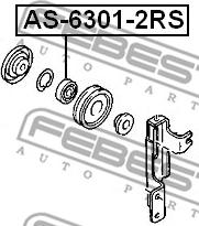 Febest AS-6301-2RS - Support cwaw.fr