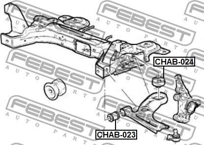 Febest CHAB-023 - Suspension, bras de liaison cwaw.fr