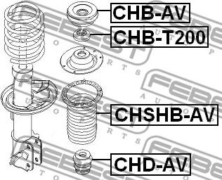 Febest CHB-AV - Coupelle de suspension cwaw.fr