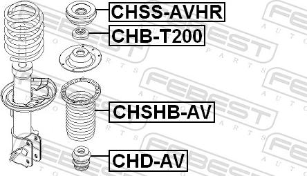 Febest CHSS-AVHR - Coupelle de suspension cwaw.fr