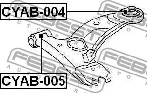 Febest CYAB-004 - Suspension, bras de liaison cwaw.fr