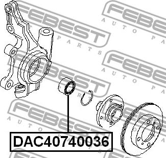 Febest DAC40740036 - Roulement de roue cwaw.fr