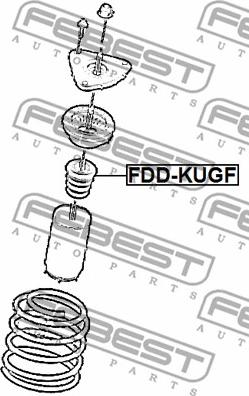 Febest FDD-KUGF - Butée élastique, suspension cwaw.fr