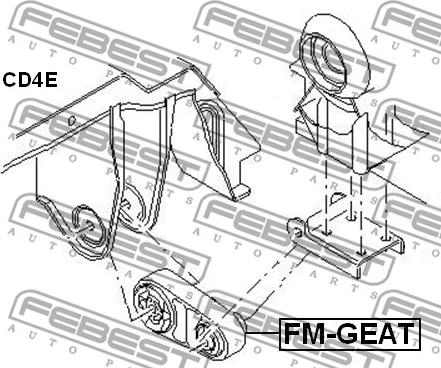 Febest FM-GEAT - Suspension, boîte automatique cwaw.fr