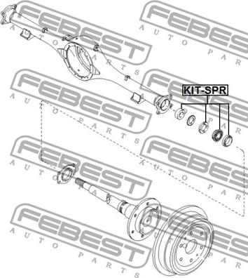 Febest KIT-SPR - Palier, arbre moteur cwaw.fr