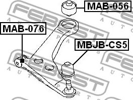 Febest MAB-056 - Suspension, bras de liaison cwaw.fr