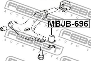 Febest MBJB-696 - Kit de réparation, rotule de suspension cwaw.fr