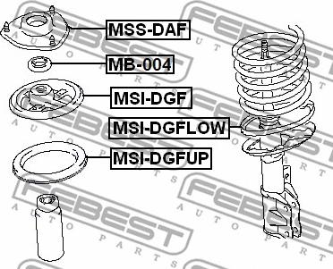 Febest MSS-DAF - Coupelle de suspension cwaw.fr