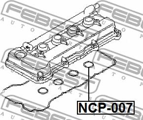 Febest NCP-007 - Bague d'étanchéité, puit de bougie cwaw.fr