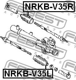 Febest NRKB-V35L - Joint-soufflet, direction cwaw.fr