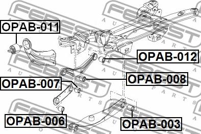 Febest OPAB-012 - Suspension, bras de liaison cwaw.fr