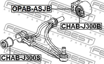 Febest OPAB-ASJB - Suspension, bras de liaison cwaw.fr