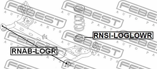 Febest RNAB-LOGR - Suspension, corps de l'essieu cwaw.fr