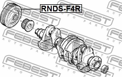 Febest RNDS-F4R - Poulie, vilebrequin cwaw.fr