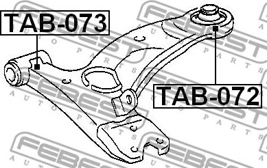 Febest TAB-073 - Suspension, bras de liaison cwaw.fr