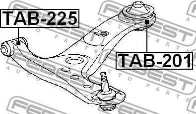 Febest TAB-225 - Suspension, bras de liaison cwaw.fr