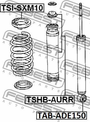 Febest TSHB-AURR - Kit de protection contre la poussière, amortisseur cwaw.fr