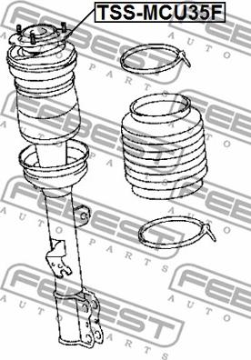 Febest TSS-MCU35F - Coupelle de suspension cwaw.fr