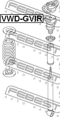 Febest VWD-GVIR - Butée élastique, suspension cwaw.fr